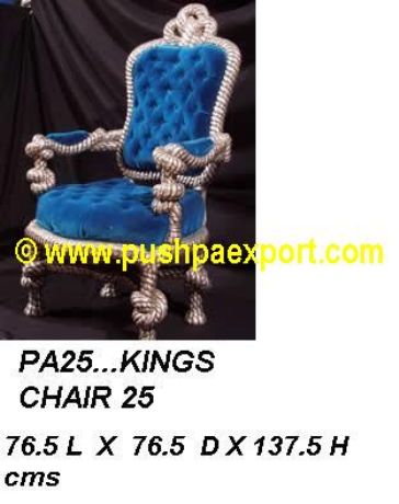 Silver Kings Chair 52" (Height)